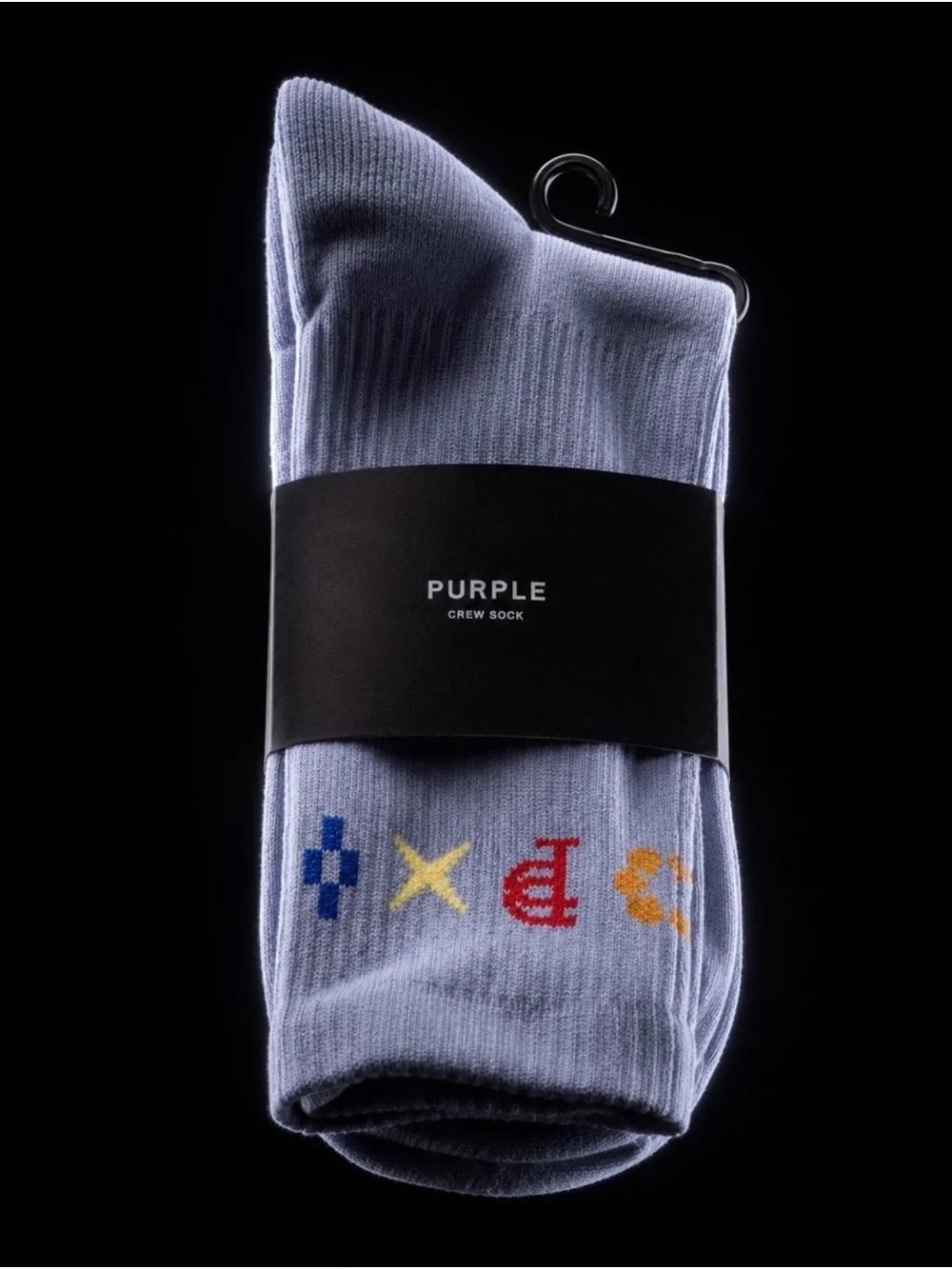 Purple Brand Crew Socks - One Size Fits Most - NWT